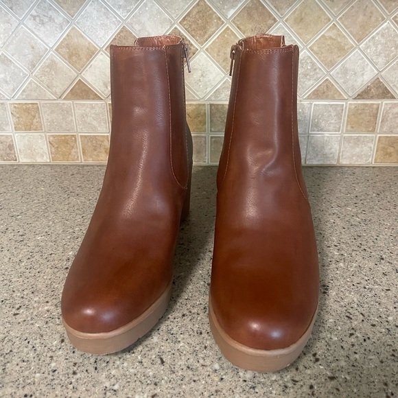 SOUL Naturalizer Apollo Women’s Toffee Brown Wedge Boots Size 10 - Picture 5 of 10